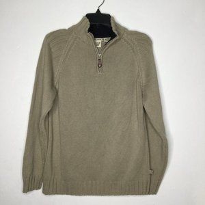 AMX Boys Half Zip Knit Sweater Tan Size Large (14-16)